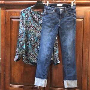 LOFT Rolled Jeans - Modern Straight Fit